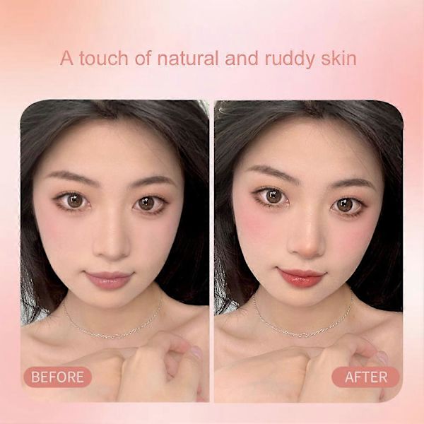 Ansigtspude Blusher Pulver Kind Nærende Opklarende Hudfarve Blush 3