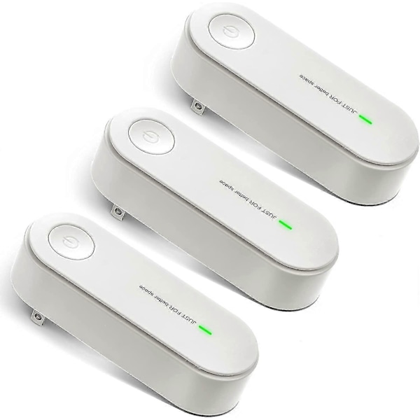Plug-in Luftrenser 3 Stykker Bærbar Negativ Ion Generator Filterløs Hjemmeluftionisatorer Luftfrisker Luftfilter Luftrenser For Fjerning av Lukt Pol