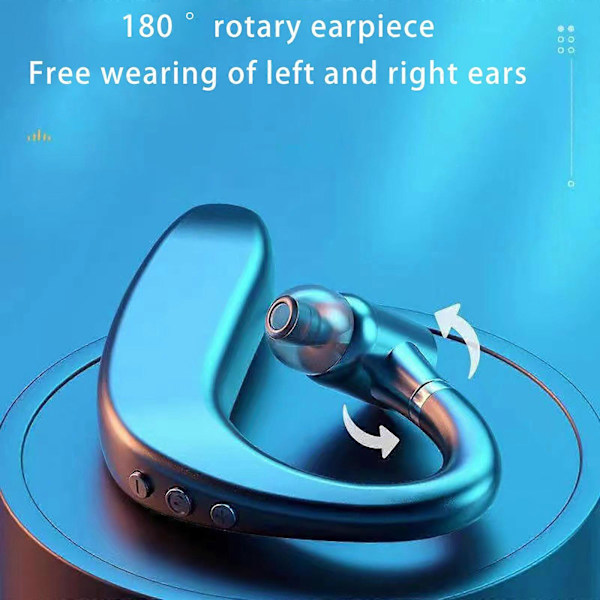 S109 Bluetooth-hodetelefoner for bedrifter, enkelt øre, Bluetooth-hodetelefoner, ørepropper, sports-Bluetooth-hodetelefoner