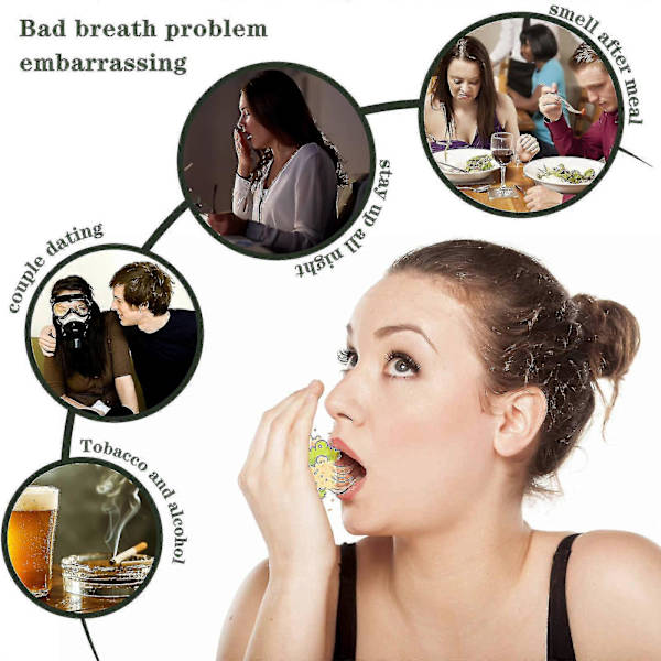 Jaysuing Andedräkt Munfräsch Fräsch Andedräkt Bärbar Ren Smak Doftande Mynta Smak Fräsch Andedräkt Spray -4278237398467