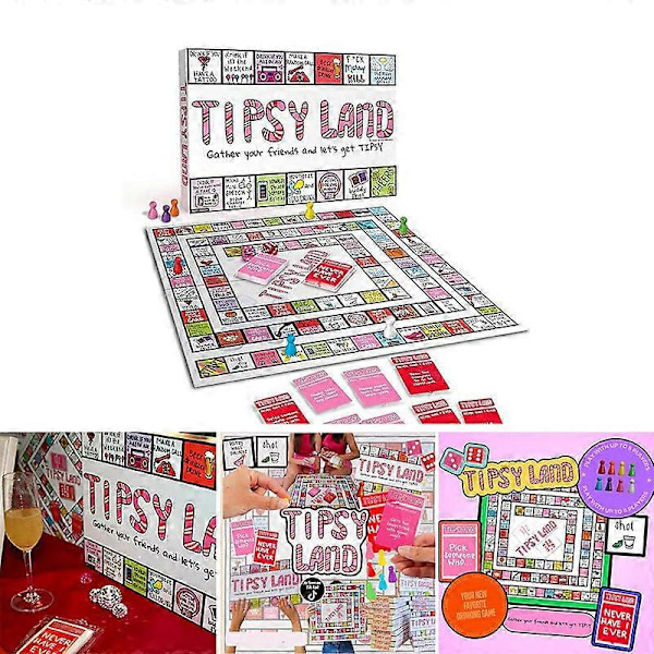 Tipsy Party Lautapeli - Hauska juomapeli ystäville 1pc