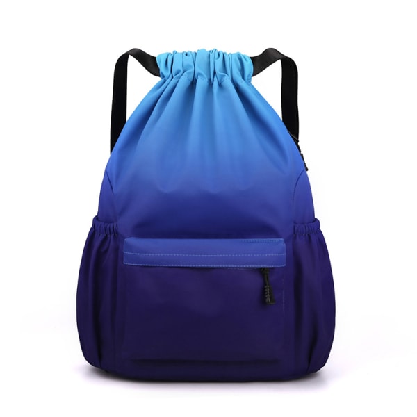 Gränsöverskridande produkter Amazons populära väska med dragsko, sportväska med dragsko för män och kvinnor med stor kapacitet, bärbar fritidsväska 058 red and blue trumpet