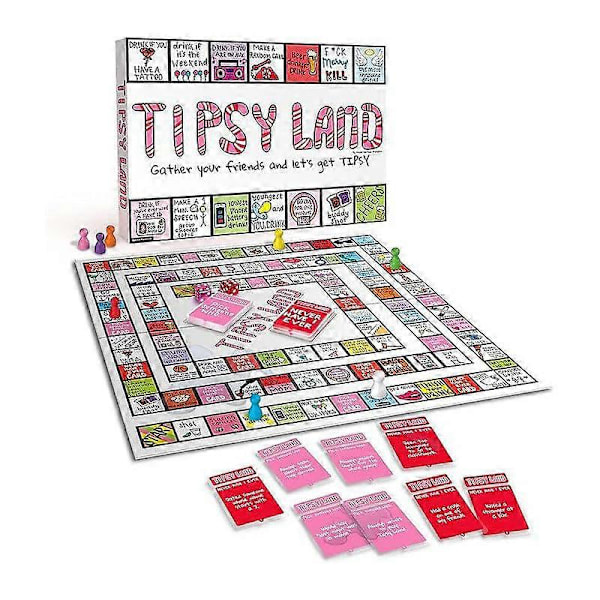 Tipsy Party Lautapeli - Hauska juomapeli ystäville 3pcs