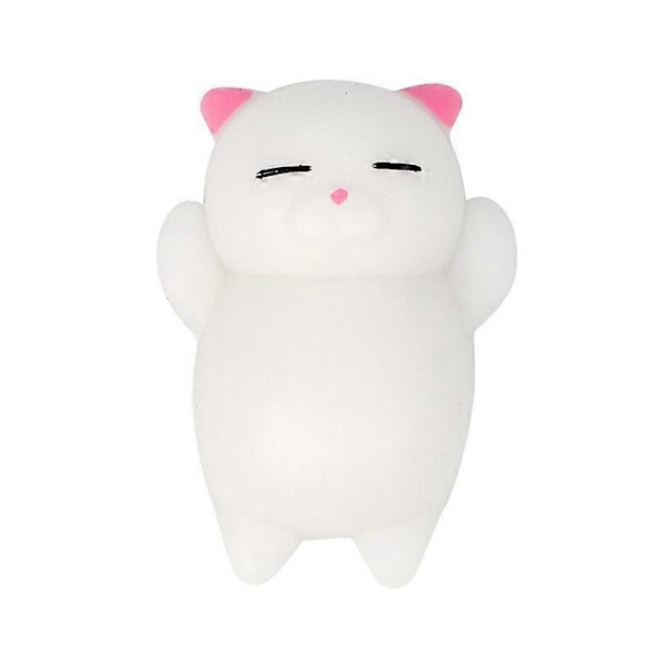 Stressavlastende Myk Mini Dyre Klemmeleke Cartoon Katt Gris Leke Barn Antistress Ball Klem flower cat