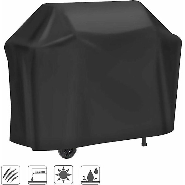 Grillin suojapeite, 210D Oxford kestävä BBQ-grillin suojus - UV-/Vesi-/Kosteussuoja (145x61x117cm)
