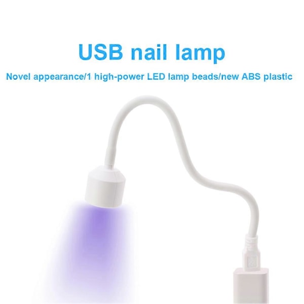 6W Mini Nagellampa Enfinger Manikyr Fototerapilampa LED Liten P