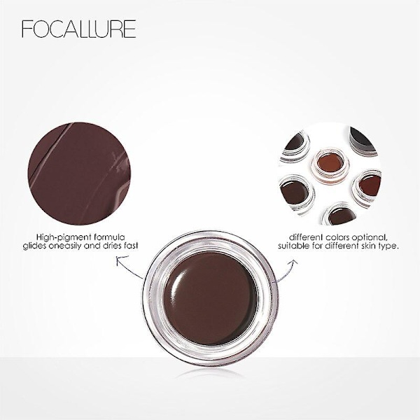 Focallure Makeup Eyebrow Dye Gel Vandafvisende Skygge Til Øjenbryn Langvarig Farvetone Make