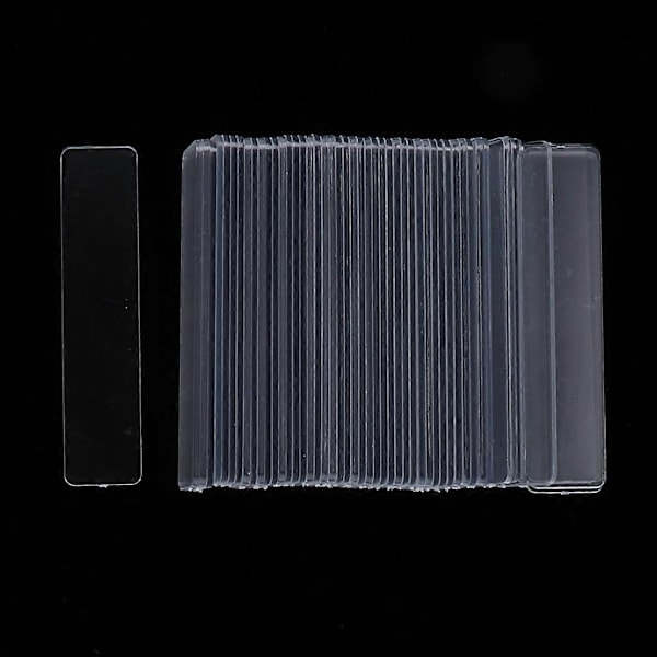 100 stk Falske Neglekunstbrett Tips Stick Akryl Display Stativ Stativ - Klar