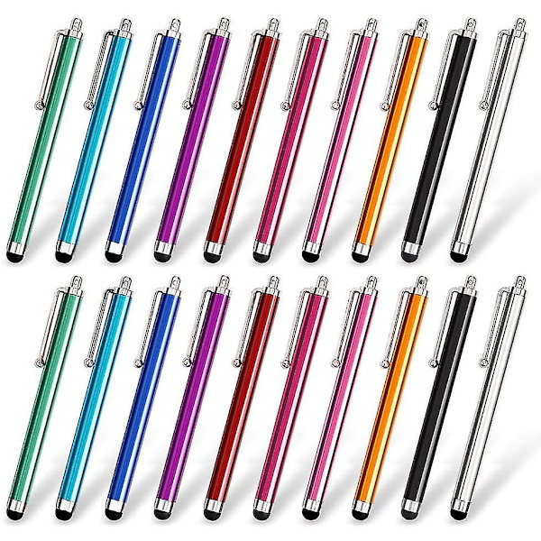 20 stk. Touchscreen Stylus Pen til alle berøringsskærms enheder - tilfældige farver