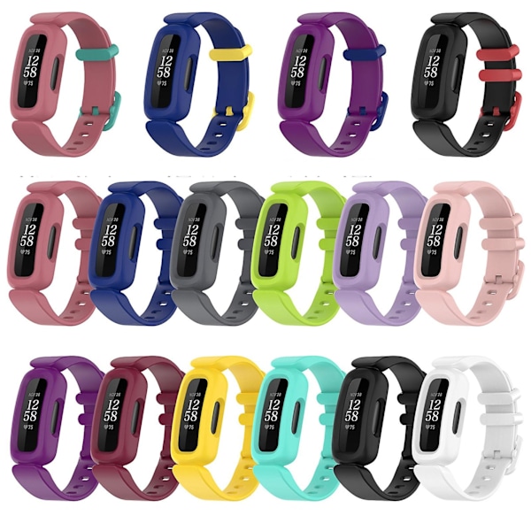 Handledsrem för Fitbit Ace 3 Kids Smart Watch Band för Fitbit Inspire 2 Klassiskt armband a09