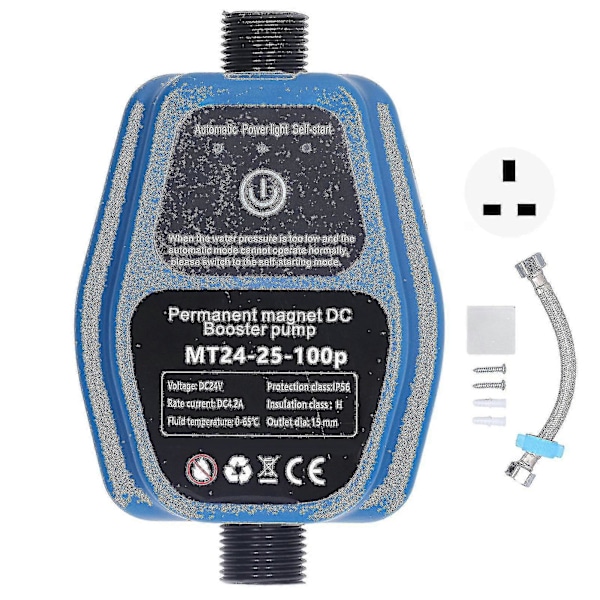 Vandtrykforstærkerpumpe 100w 24v 25l Ip56 Intelligent Sensing Automatisk Bruserforstærkerpumpe 100240v