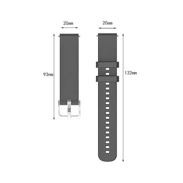 Vaihdettava ranneke älytarvikkeet 20mm paksu pehmeä Garmin Vivomove3:lle as show color 05