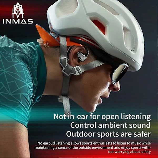 5.1 Lange Batterilevetid Luftledning Høretelefoner Støjreducerende Trådløst Headset blue