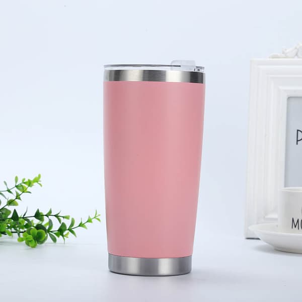 20oz vakuum dobbelt-vægget 304 rustfrit stål termoskop pink