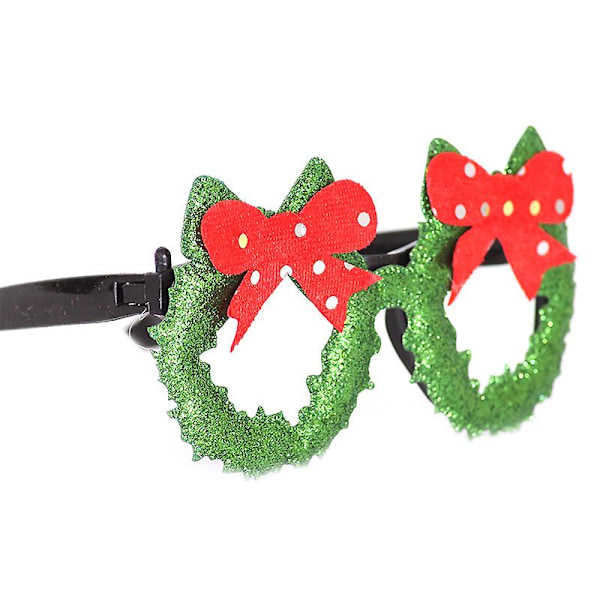 Aikuisten ja lasten hauskat jouluaiheiset uutuuslasit naamiaisasuun joulujuhliin christmas bowknot