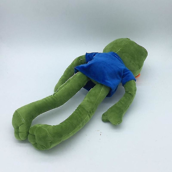 45cm Sjove Frø Plyslegetøj Magisk Udtryk Pepe Frø Trist Frø Samling Plys Fyldte Legetøj Julegave Fødselsdagsgaver Plys[HsSs] blue
