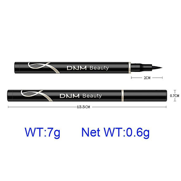 12 farger eyeliner penn, sjarmerende matt, vanntett, langvarig, ikke-blomstrende katteøye light  coffe