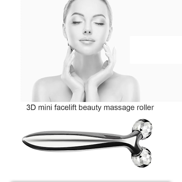 3D Rulle Massager 360 Grader Rotation Tynd Ansigt Fuld Krops Form Massager Løft Rynkefjerner Ansigtsmassageværktøj Y-Formet Massager