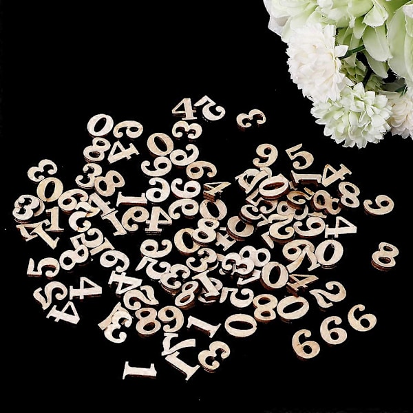 Trä Sifferdekorationer 100 st Skollärare Undervisningsmaterial