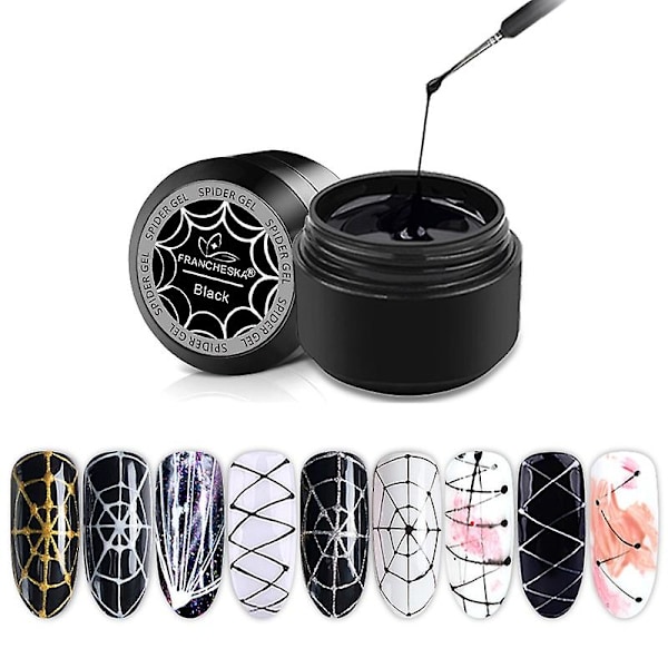 3D-målningsgel för spindelnaglar, kreativ trådritning, nagelgelpolish, nagelkonst för manikyr c04