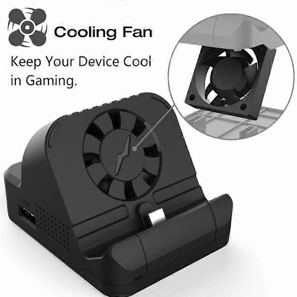 Bærbar Multifunktionel TV-Projektor Opladningsdock Kit Med Køleblæser USB 3.0 Port Til Switch NINTENDO SWITCH OLED Konsol
