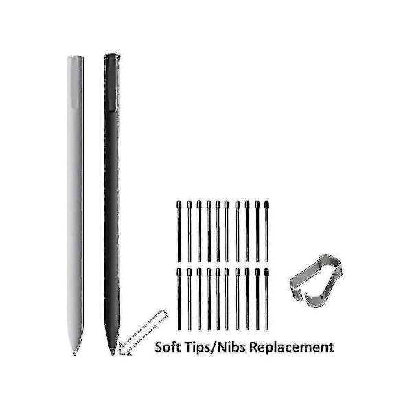 (20-pakning) Markørpenn-spisser/nibber for Remarkable 2-penn, erstatning for myke nibber/spisser, svart