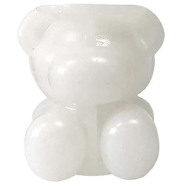 4 stk. Isbitforme i Silikon, 3D Teddybjørn Isbitform
