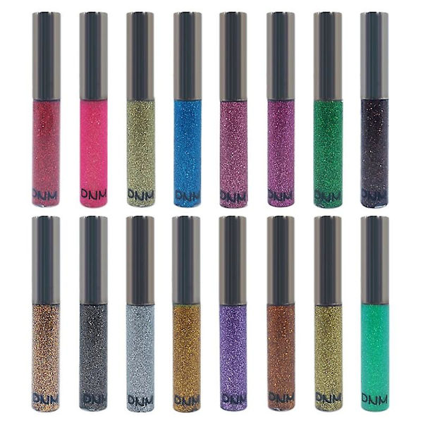 16 väriä nestemäinen eyeliner-kynä vedenpitävä nopeasti kuivuva silmänrajauskynä