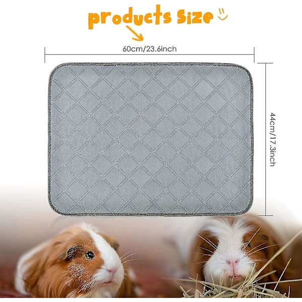 Marsvins Fleece Bur Liner, 2 Stycken Tvättade Marsvins Kissunderlägg, Vattentät, Återanvändbar, Halksäker Marsvinsbädd, Superabsorberande Kissunderlägg För Små