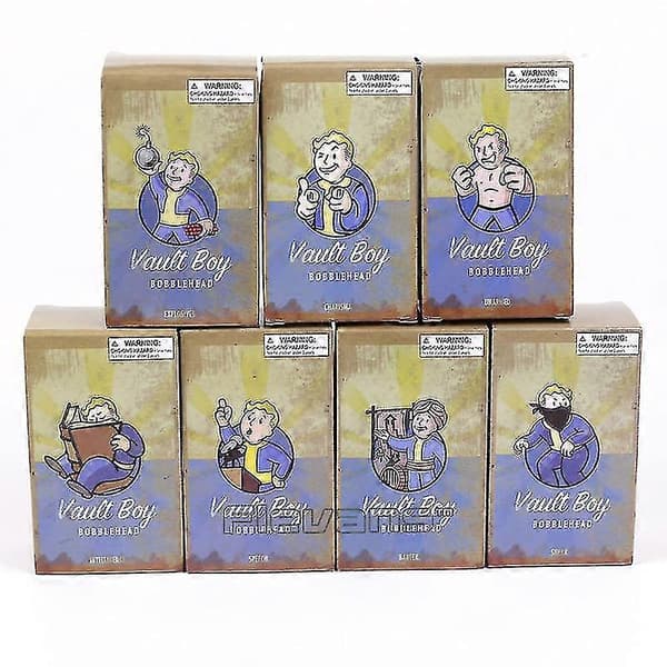 KinZon Fallout Vault Boy Bobble Head PVC Actionfigur - Samleobjekt Brinquedos a intelligence