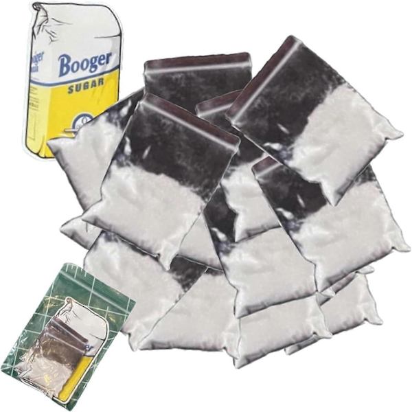 Coke-påse Skämtdekal, Påse Fylld med Snus, Små Blow Baggies Skämtdekaler, Blow Baggie Skämtdekaler, Skämtdekaler Present 10pcs