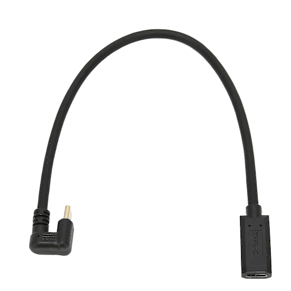 Mi 4C USB C forlengelseskabel 0,3 m/0,98 fot 10 Gbps forgylt rett vinkel hann til hunn