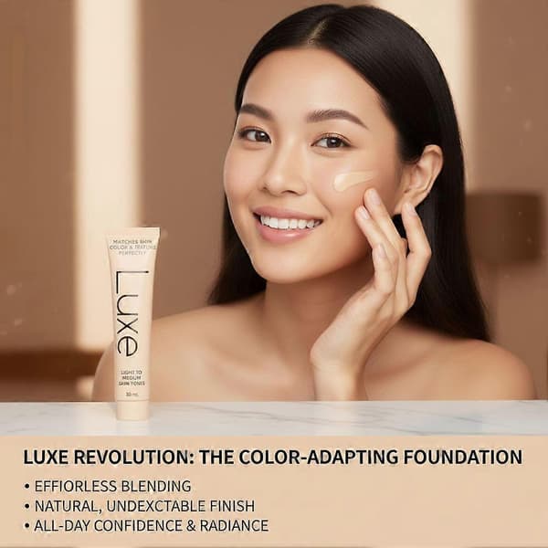 Luxe Färgskiftande Foundation-30ml medium