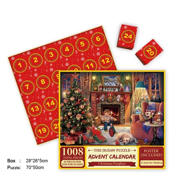 Julkalender Pussel gingerbread man