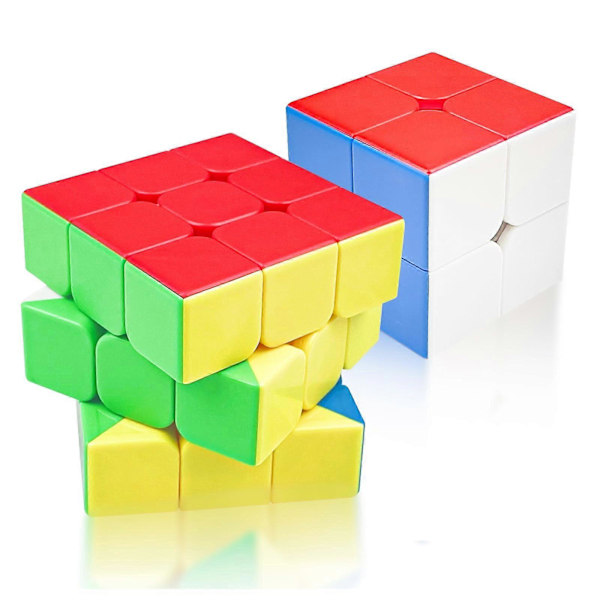 Magic Cube 3x3x3 + 2x2x2, Coloured Cube Magical Cube, Magic Cube for Beginners and Advanced Users