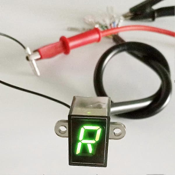 12V Universal Motorcykel Digital LED Växelindikator Växelsensor Display