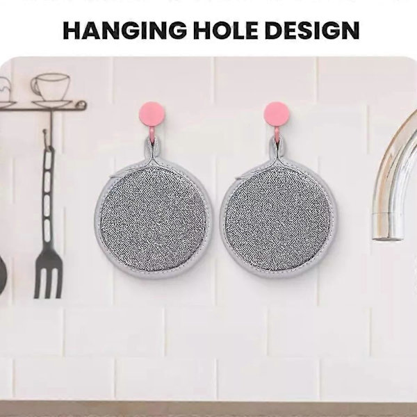 Probablei Multifunktionella Tråd-Mirakel Rengöringsdukar, Rostfritt Stålduk 3pcs