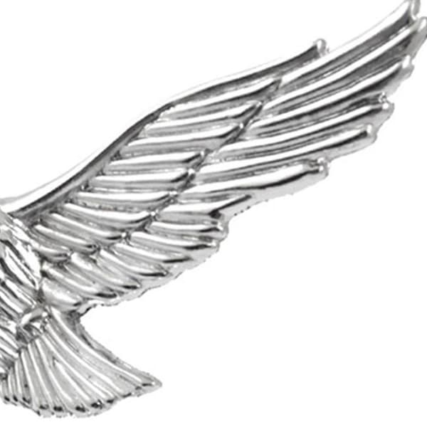 2 stk. 3D Emblem Bil Logo Front Hætte Ornament Bil Dæksel Krom Eagle Badge til Auto Bil