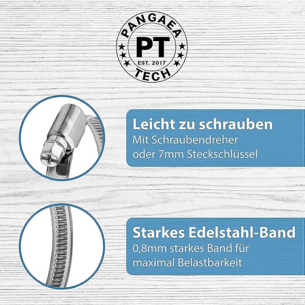2-pack Poolslangskoppling - 32 mm Diameter med 1 1/4\" Slangklämmor Dubbla Socklar