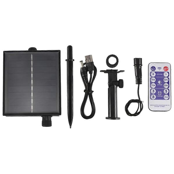 1200mAh Solcellepanel Kontrollbokssett Litiumbatteripanel