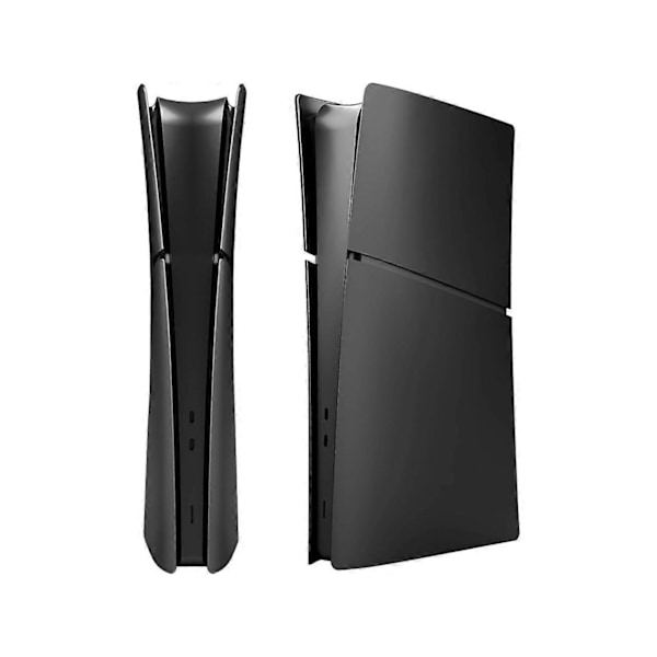 Slim Digital Edition Skyddsplattor för Nya PS5 Slim Konsolen, Skalpaneler Kompatibla med Nya Playstation 5 Slim Tillbehör Skyddande Ersättningsfront black