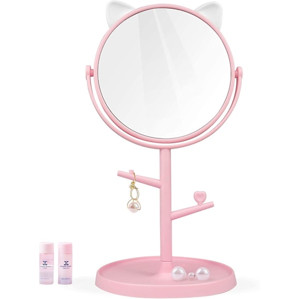 Bedroom Mirror-&Makeup Mirror in Cute Cat Ears Shape for Girls Gifts in Bathroom or Bedroom