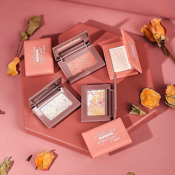 Highlighter Powder Glitter Palett Makeup Glow Face Contour Shimmer Illuminator Make Up Highlight Kosmetika Tslm1