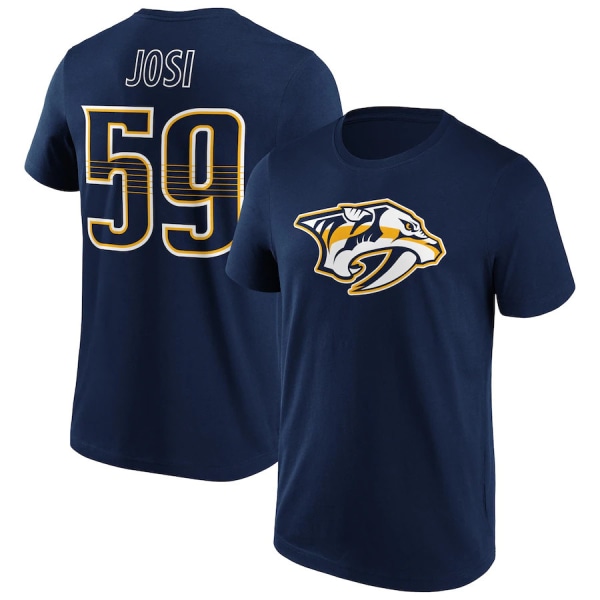 NHL ishockey snabbtorkande T-shirt med korta ärmar navy blue XL
