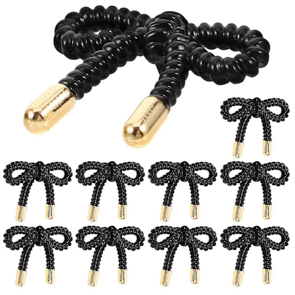 10 stk Syknapper Bueskapt Klærknapper Dekorative Knapper For Frakk Klær black