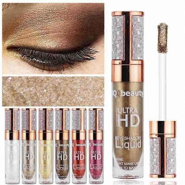 Glimmande Flytande Ögonskugga Full Färg Snabbtorkande Med Färgopacity Ögonmakeup Skönhetsfest Makeup Lätt Att Applicera Lätt Att Sprida