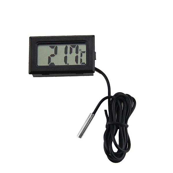 Digital LCD Display Termometer til Køleskabe, Frysere, Kølere, Chillere - Mini Indbygget Måleværktøj
