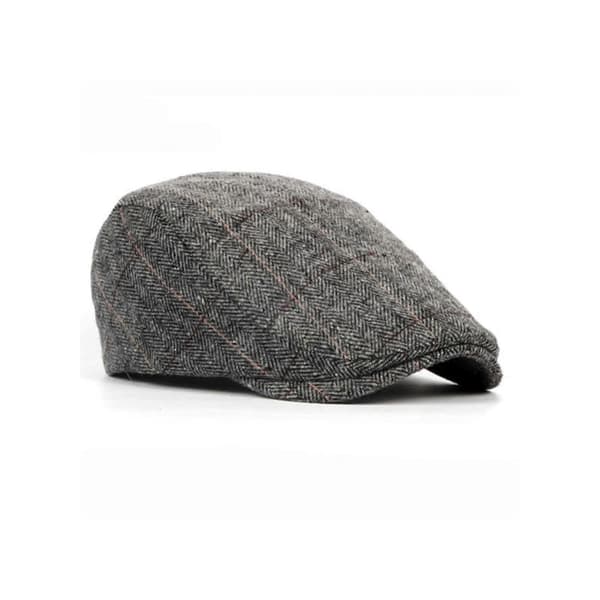 Beret Höst Vinter Herrar Mössa Hattar Beretter Ull Avancerad Flat Cap Vintage Randig Beret Mössa