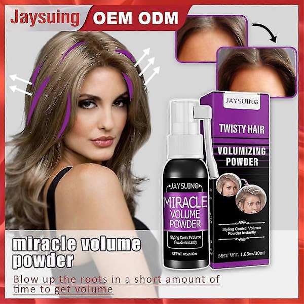 Jaysuing Hair Miracle Volume Powder Fluffing Spray Hår Snabbt Fluffy Spray Snabbvarig Hårstyling Spray Powder 30ml -8230079897009