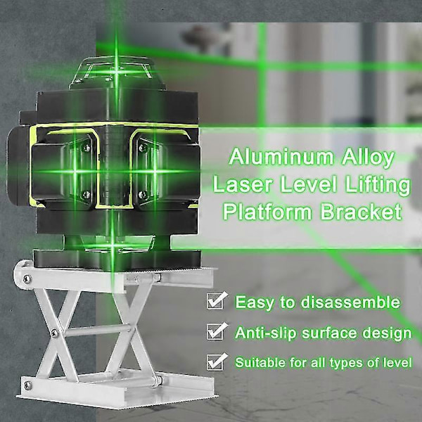 360° Rotationsbart Stativ i Aluminiumlegering med 1/4' Interface, Finjustering, för Lasernivå 1